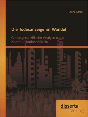 cover image of Die Todesanzeige im Wandel